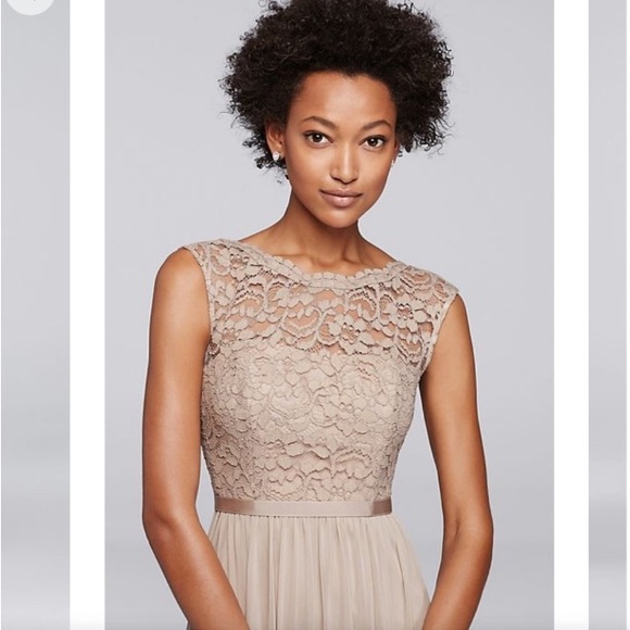 NWT size 16 Lace dress with long mesh skirt Bridesmaid Mother of the Bride Groom - Picture 2 of 13